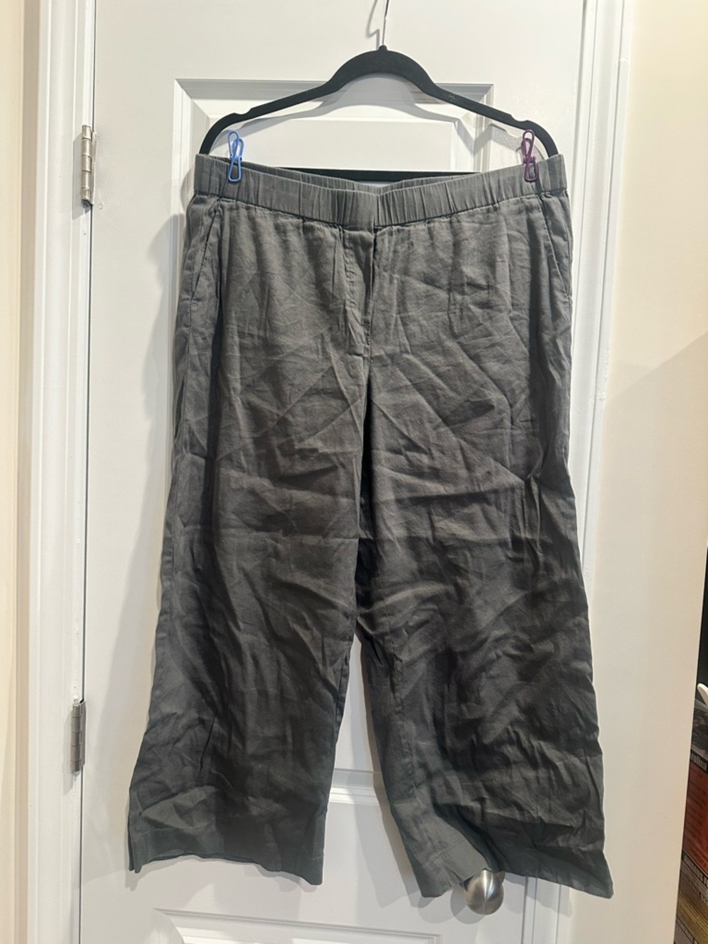 J. Jill Men's Charcoal Gray Elastic-Waist Joggers